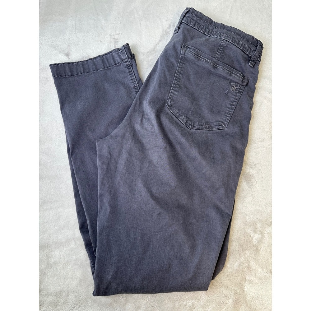 Kuhl Pants Women's Sz 10 Charcoal Gray Straight Leg Stretch Casual Flat Front
